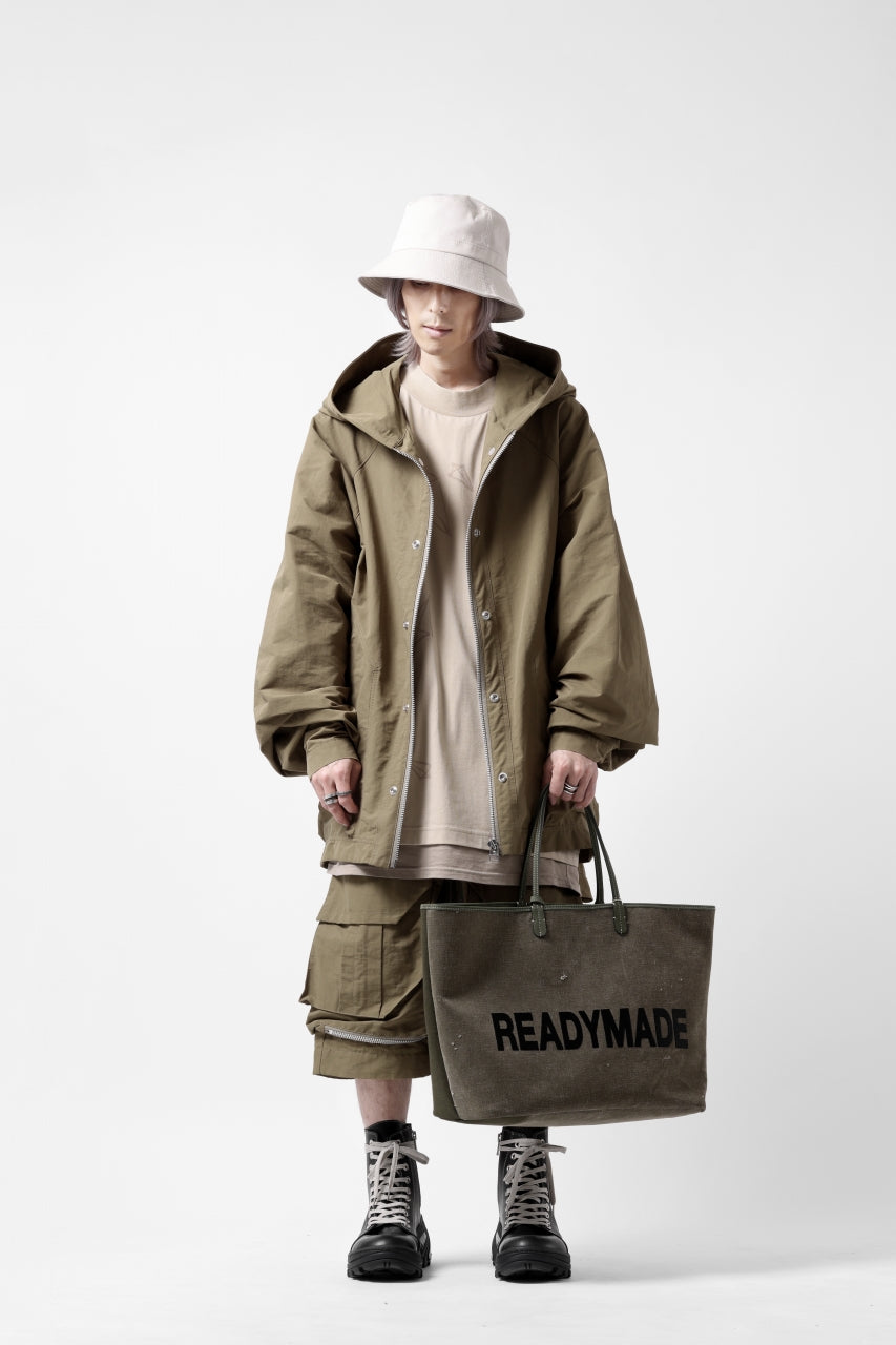 A.F ARTEFACT OVER SIZED HOODIE BLOUSON (BEIGE)