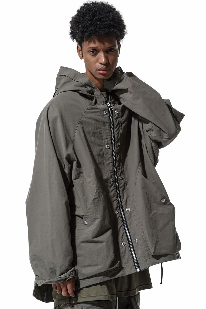 A.F ARTEFACT OVER SIZED HOODIE BLOUSON (KHAKI)