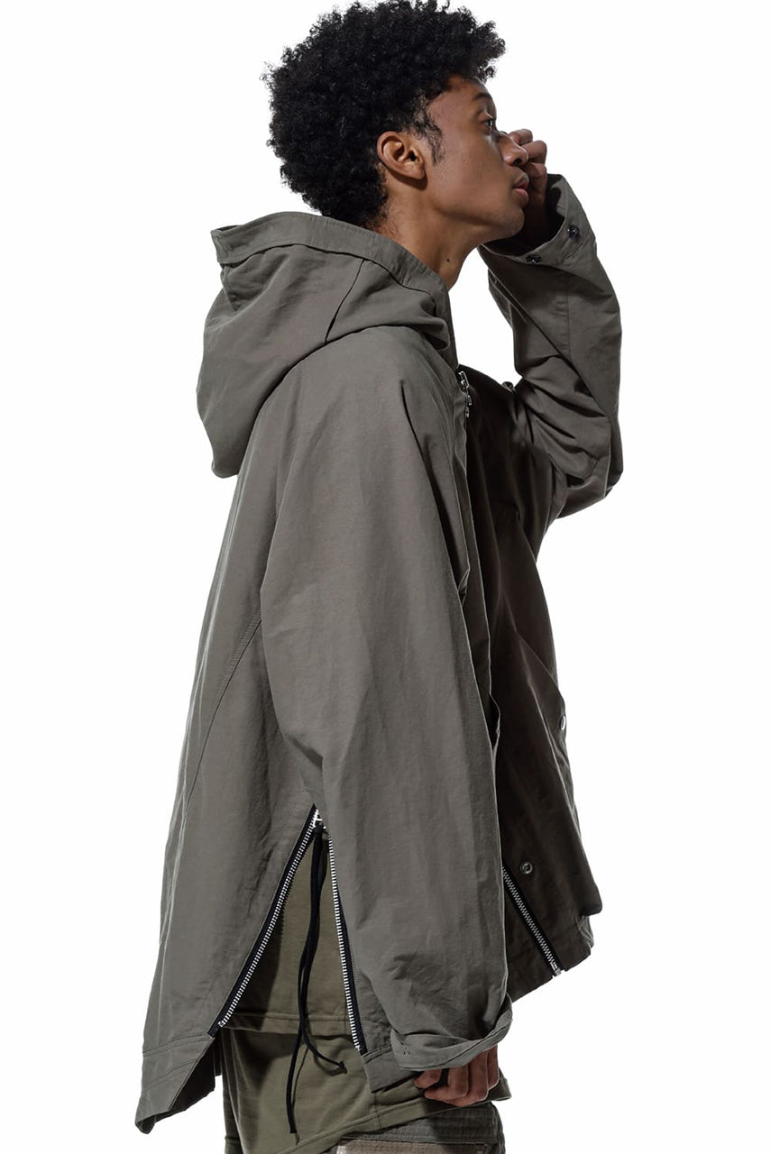 A.F ARTEFACT OVER SIZED HOODIE BLOUSON (KHAKI)