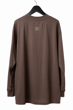 画像をギャラリービューアに読み込む, A.F ARTEFACT THICK-COLLAR BASIC L/S T-SHIRT / TYPE A PRINT (BROWN)