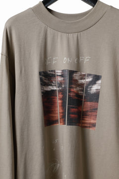 画像をギャラリービューアに読み込む, A.F ARTEFACT THICK-COLLAR BASIC L/S T-SHIRT / TYPE A PRINT (BEIGE)