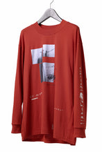 画像をギャラリービューアに読み込む, A.F ARTEFACT THICK-COLLAR BASIC L/S T-SHIRT / TYPE B PRINT (ORANGE)