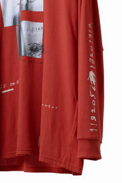 画像をギャラリービューアに読み込む, A.F ARTEFACT THICK-COLLAR BASIC L/S T-SHIRT / TYPE B PRINT (ORANGE)