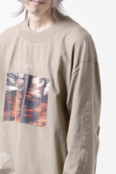 画像をギャラリービューアに読み込む, A.F ARTEFACT THICK-COLLAR BASIC L/S T-SHIRT / TYPE A PRINT (BEIGE)