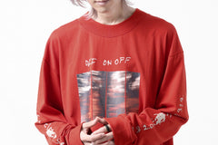 画像をギャラリービューアに読み込む, A.F ARTEFACT THICK-COLLAR BASIC L/S T-SHIRT / TYPE A PRINT (ORANGE)