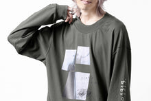 画像をギャラリービューアに読み込む, A.F ARTEFACT THICK-COLLAR BASIC L/S T-SHIRT / TYPE B PRINT (KHAKI)