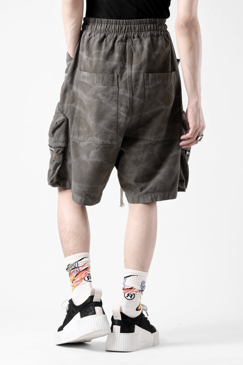 A.F ARTEFACT RUGGED CARGO SHORTS  / VINTAGE DYED (KHAKI)