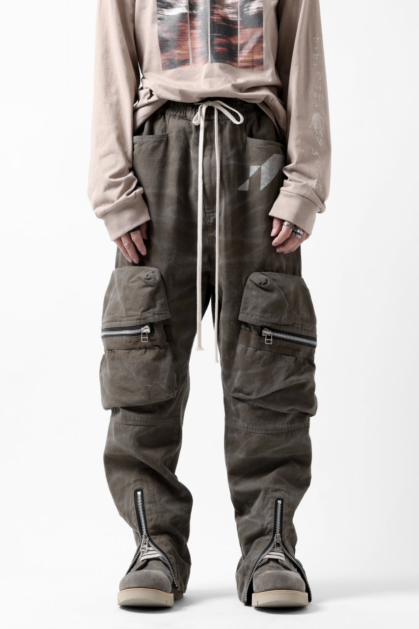 A.F ARTEFACT exclusive RUGGED CARGO PANTS  / VINTAGE DYED (KHAKI)