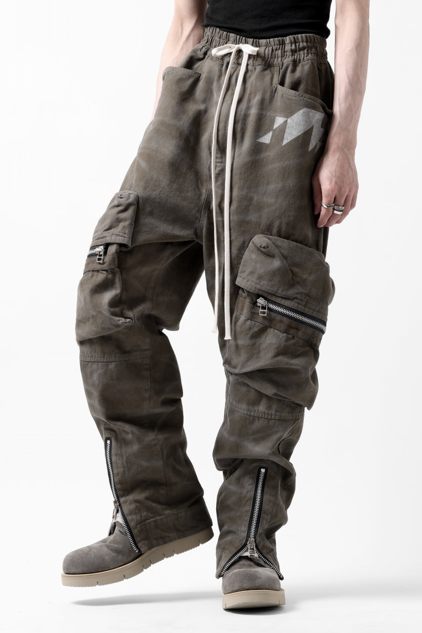 A.F ARTEFACT RUGGED CARGO PANTS / VINTAGE DYED (KHAKI)