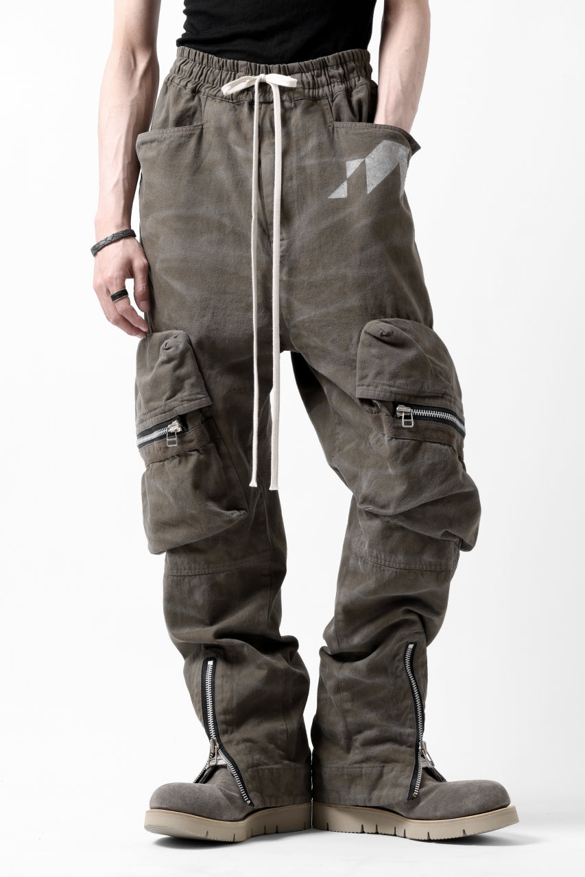 A.F ARTEFACT CARGO POCKET LONG PANTS / VINTAGE DYED (KHAKI)