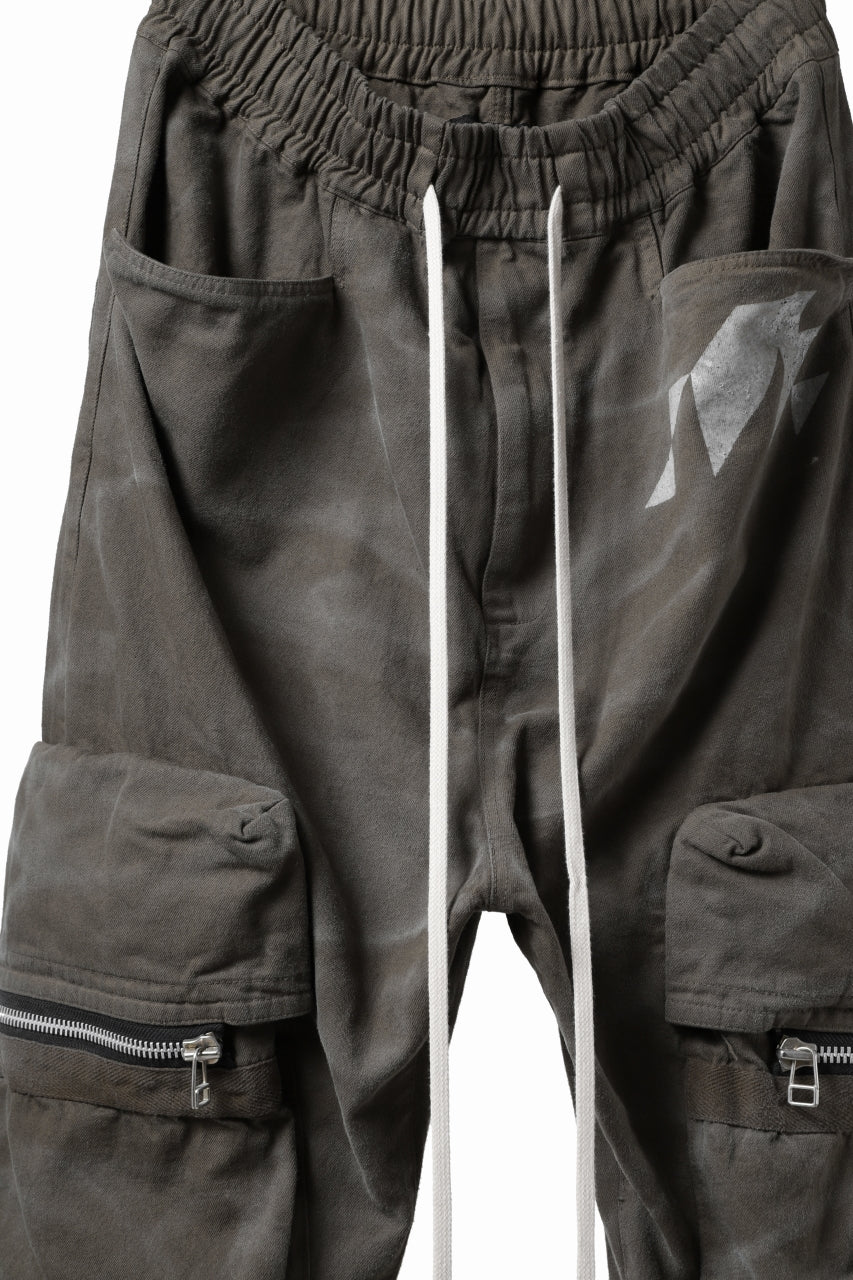 Load image into Gallery viewer, A.F ARTEFACT CARGO POCKET LONG PANTS / VINTAGE DYED (KHAKI)