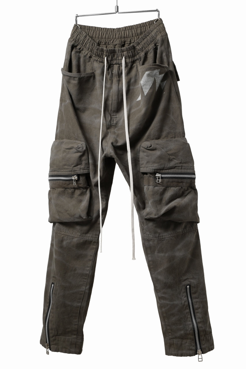 A.F ARTEFACT CARGO POCKET LONG PANTS / VINTAGE DYED (KHAKI)