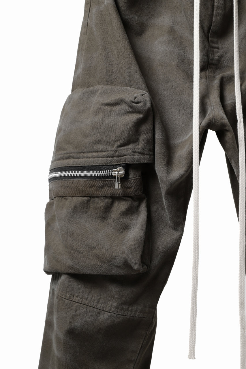 Load image into Gallery viewer, A.F ARTEFACT CARGO POCKET LONG PANTS / VINTAGE DYED (KHAKI)