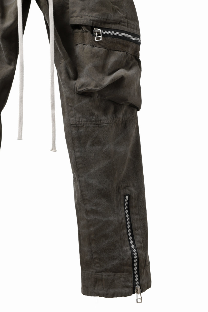 A.F ARTEFACT RUGGED CARGO PANTS / VINTAGE DYED (KHAKI)