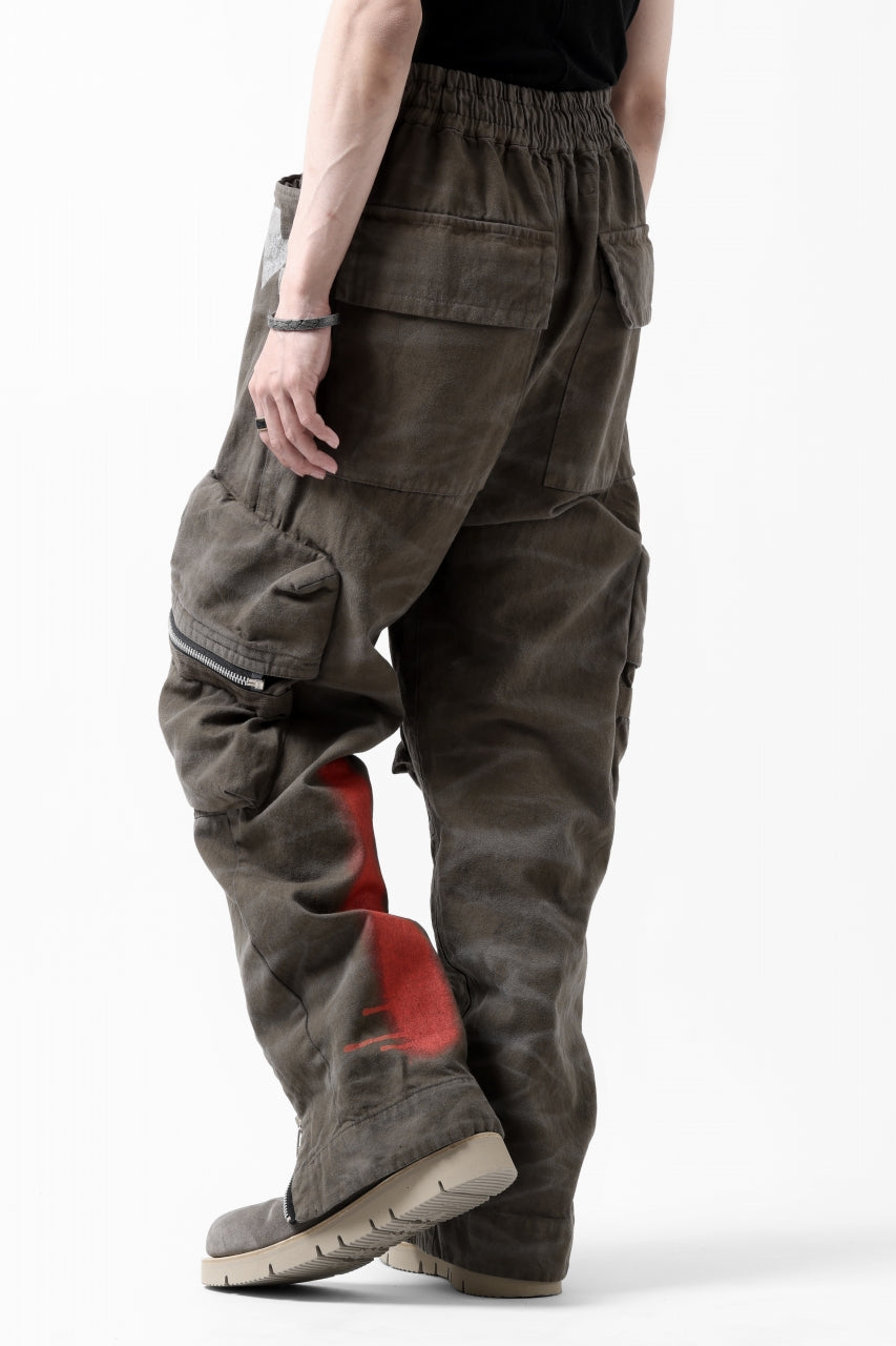 A.F ARTEFACT RUGGED CARGO PANTS / VINTAGE DYED (KHAKI)