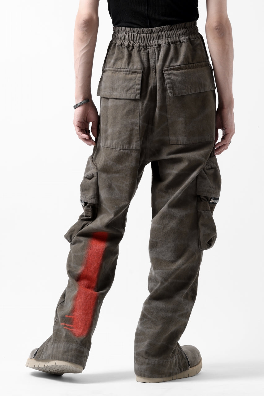 A.F ARTEFACT CARGO POCKET LONG PANTS / VINTAGE DYED (KHAKI)