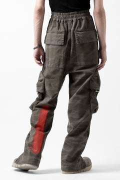 Load image into Gallery viewer, A.F ARTEFACT CARGO POCKET LONG PANTS / VINTAGE DYED (KHAKI)