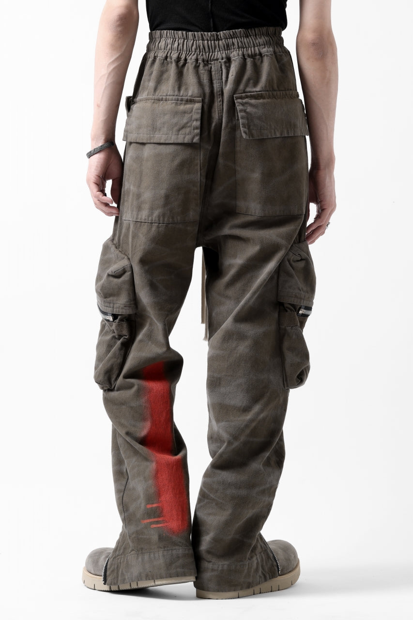 A.F ARTEFACT CARGO POCKET LONG PANTS / VINTAGE DYED (KHAKI)