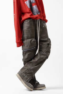 Load image into Gallery viewer, A.F ARTEFACT CARGO POCKET LONG PANTS / VINTAGE DYED (KHAKI)