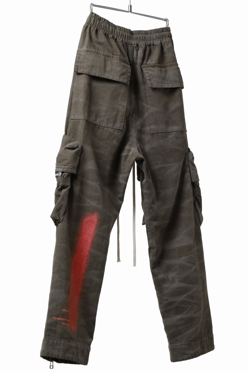 Load image into Gallery viewer, A.F ARTEFACT CARGO POCKET LONG PANTS / VINTAGE DYED (KHAKI)