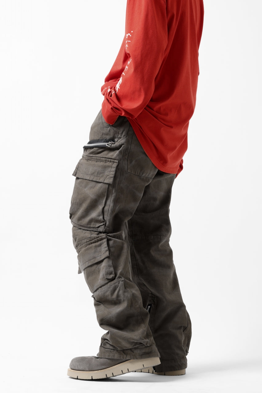 A.F ARTEFACT exclusive RADICAL-ZIP FIELD PANTS / VINTAGE DYED (KHAKI)