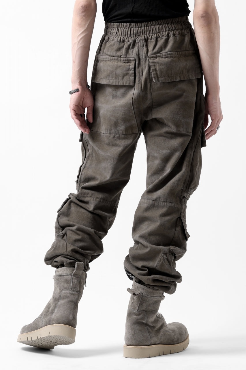 A.F ARTEFACT exclusive RADICAL-ZIP FIELD PANTS / VINTAGE DYED (KHAKI)