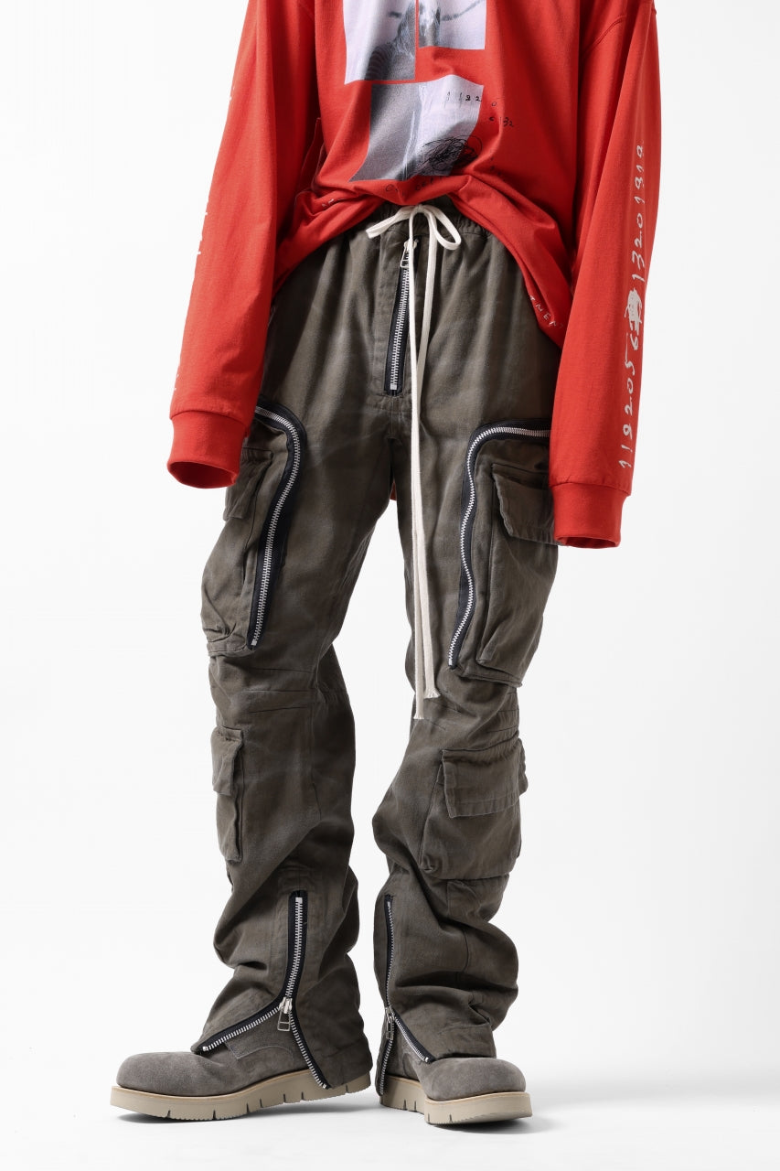 A.F ARTEFACT exclusive RADICAL ZIP FIELD PANTS / VINTAGE DYED