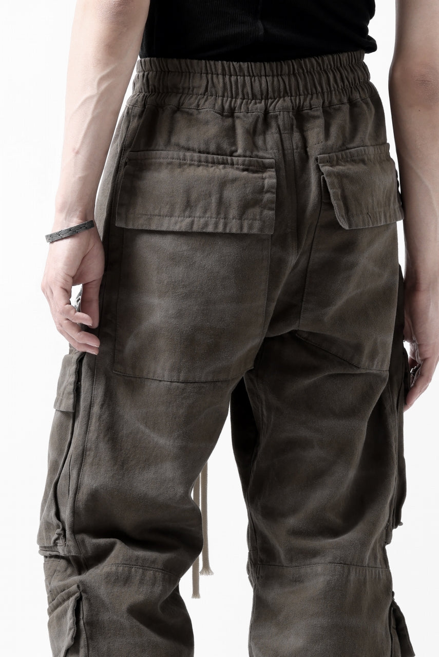 A.F ARTEFACT exclusive RADICAL-ZIP FIELD PANTS / VINTAGE DYED (KHAKI)