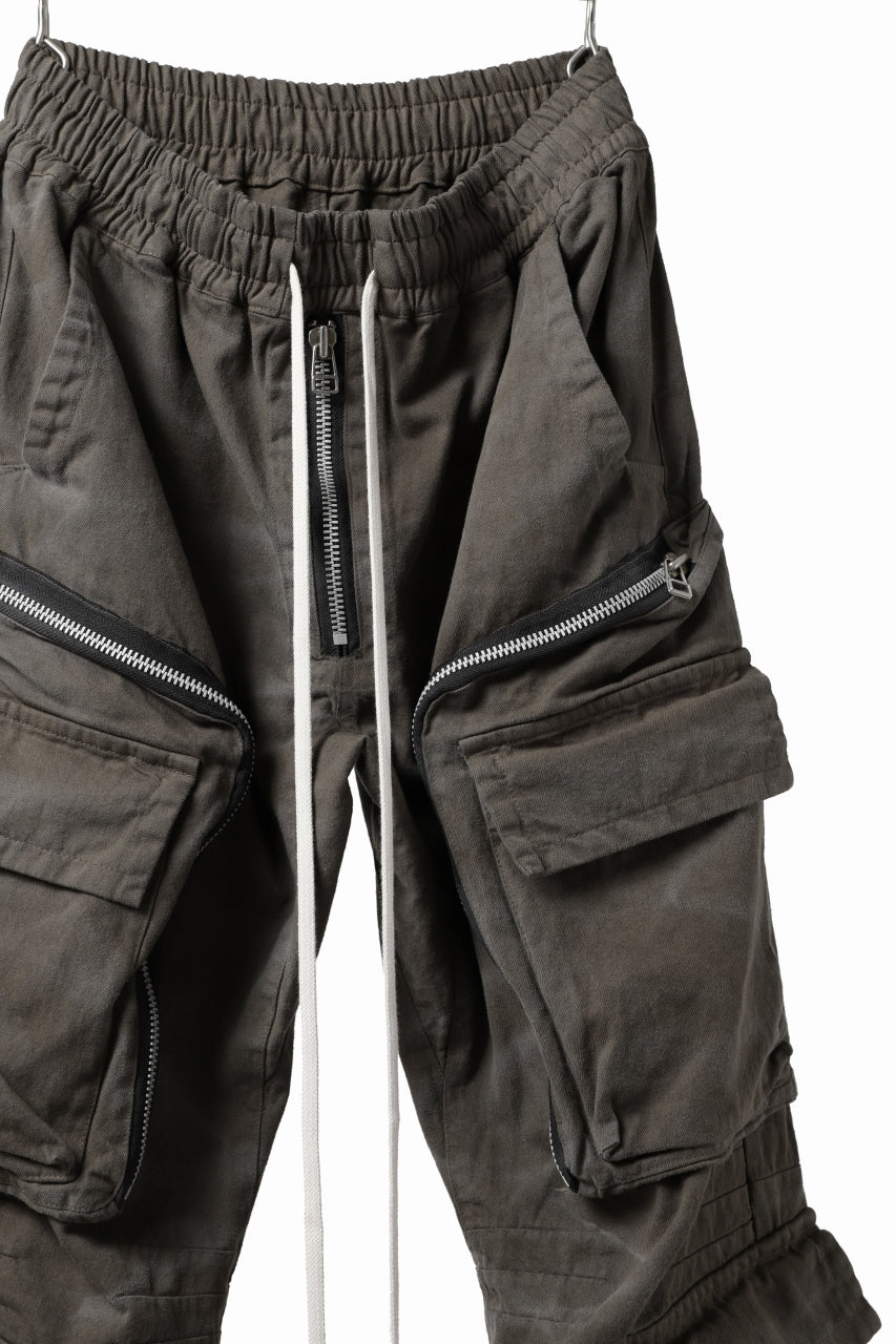 A.F ARTEFACT exclusive RADICAL-ZIP FIELD PANTS / VINTAGE DYED (KHAKI)