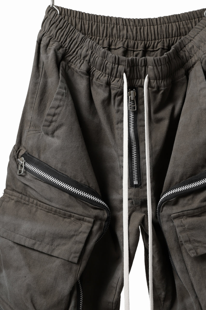 A.F ARTEFACT exclusive RADICAL-ZIP FIELD PANTS / VINTAGE DYED (KHAKI)