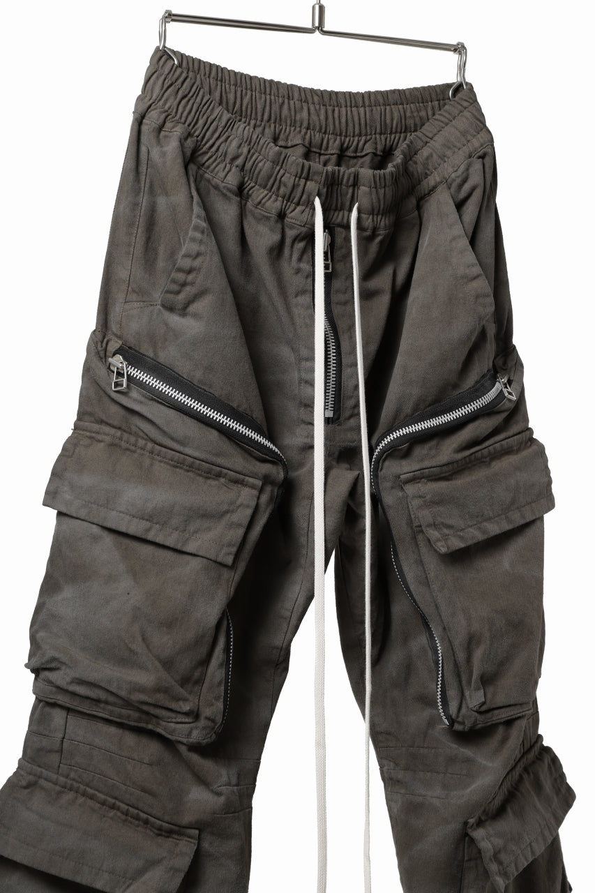 A.F ARTEFACT exclusive RADICAL-ZIP FIELD PANTS / VINTAGE DYED (KHAKI)