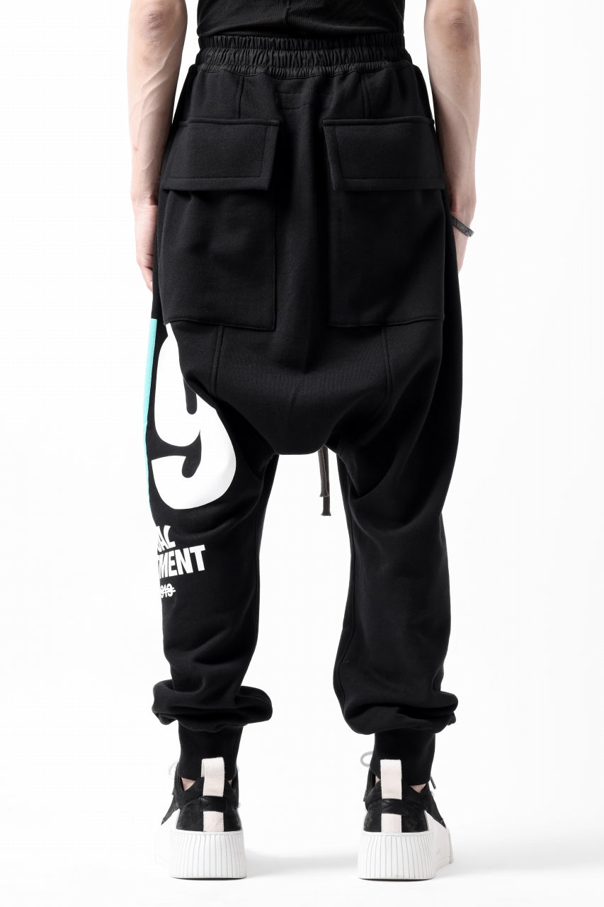 A.F ARTEFACT 919 SARROUEL EASY PANTS / MEDIUM SWEAT (BLACK x MINT)