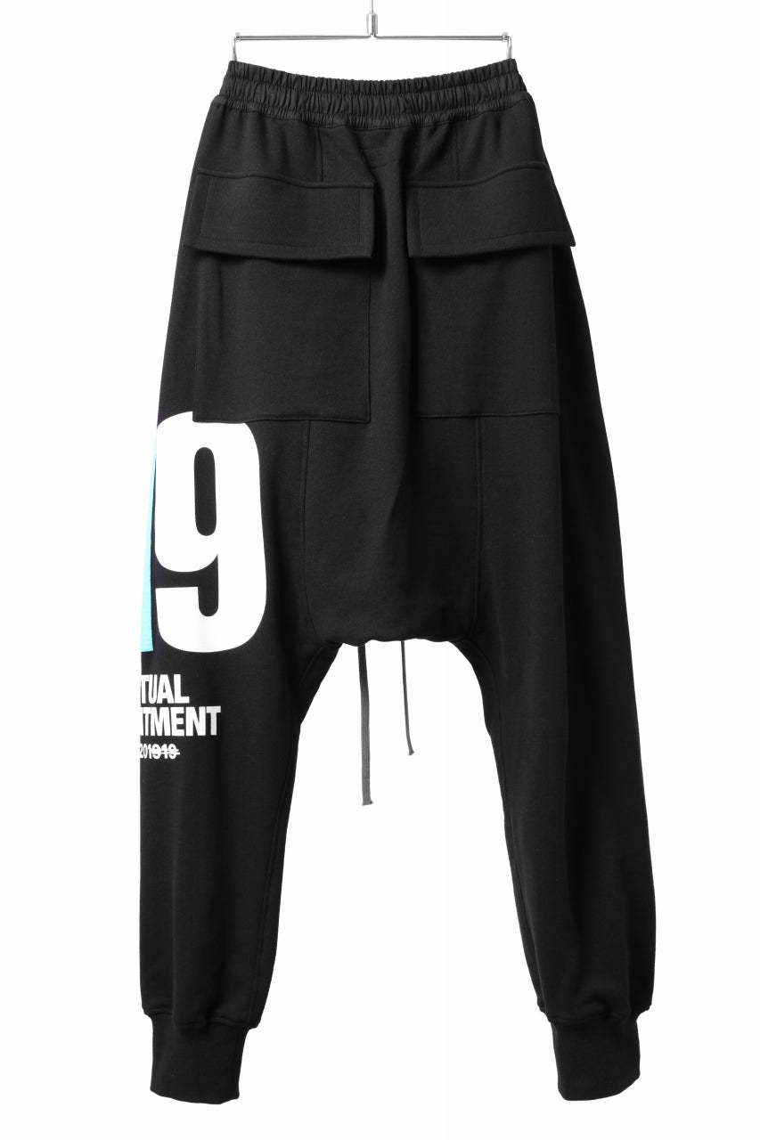 A.F ARTEFACT 919 SARROUEL EASY PANTS / MEDIUM SWEAT (BLACK x MINT)