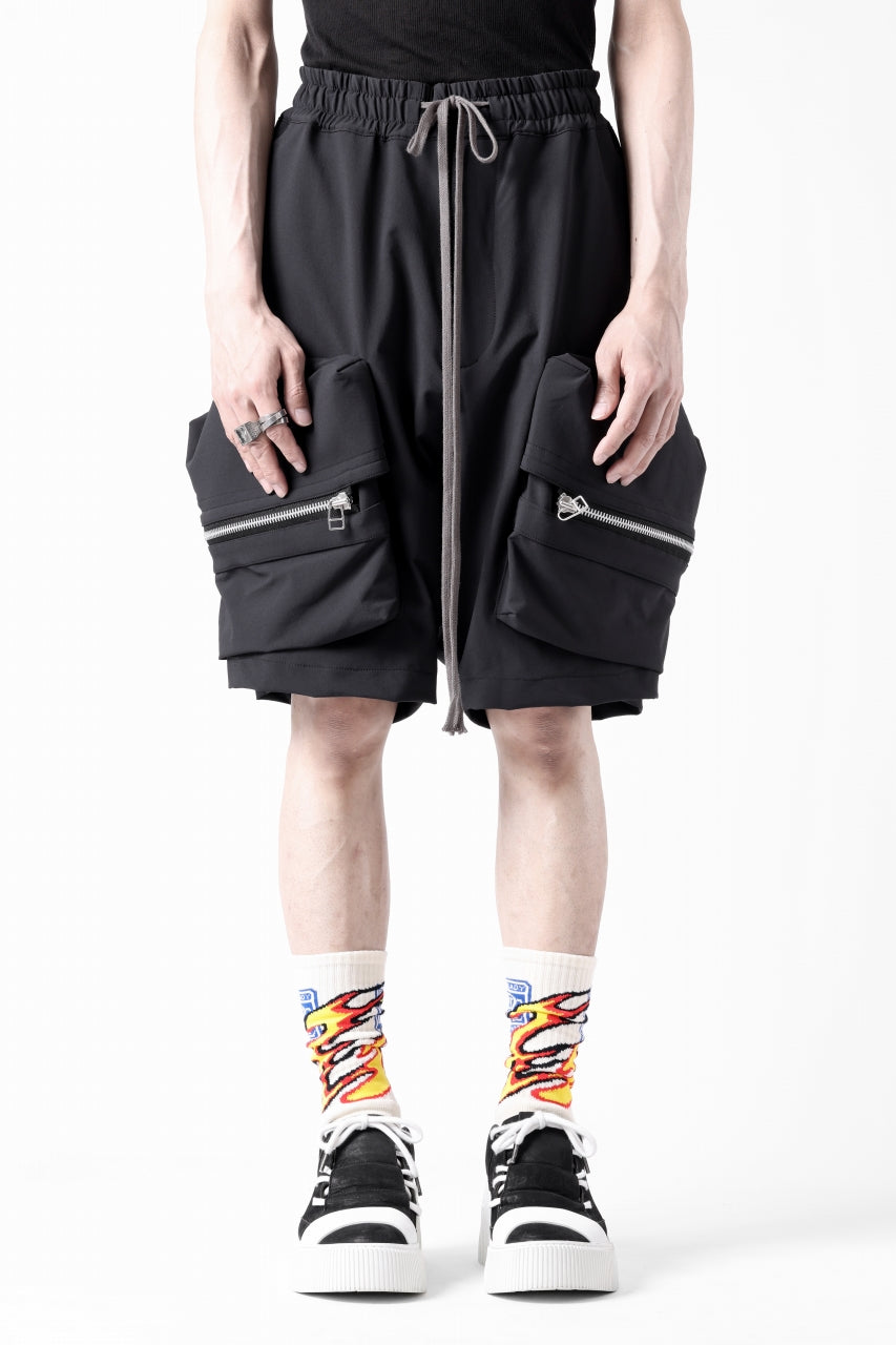 画像をギャラリービューアに読み込む, A.F ARTEFACT RUGGED CARGO SHORTS / STRETCH NYLON (BLACK)