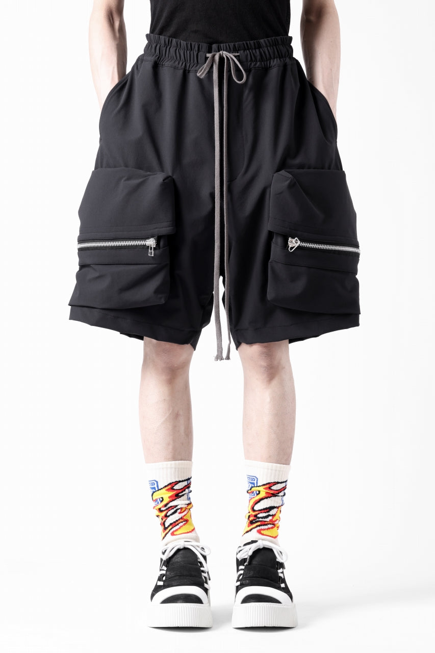 画像をギャラリービューアに読み込む, A.F ARTEFACT RUGGED CARGO SHORTS / STRETCH NYLON (BLACK)