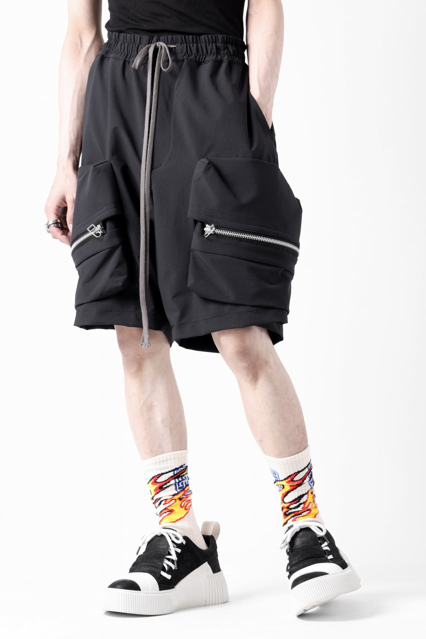 画像をギャラリービューアに読み込む, A.F ARTEFACT RUGGED CARGO SHORTS / STRETCH NYLON (BLACK)