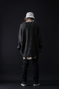 画像をギャラリービューアに読み込む, A.F ARTEFACT GEO PATTERN KNIT TOPS (GREY x BEIGE)