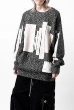 画像をギャラリービューアに読み込む, A.F ARTEFACT GEO PATTERN KNIT TOPS (GREY x BEIGE)