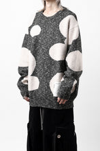 Load image into Gallery viewer, A.F ARTEFACT POLKA PATTERN KNIT TOPS (GREY x BEIGE)