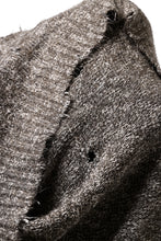 Load image into Gallery viewer, A.F ARTEFACT DAMAGED KNIT TOPS / MELANGE WOOL (BROWN MIX)