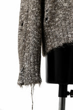 Load image into Gallery viewer, A.F ARTEFACT DAMAGED KNIT TOPS / MELANGE WOOL (BROWN MIX)