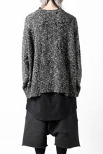 Load image into Gallery viewer, A.F ARTEFACT DAMAGED KNIT TOPS / MELANGE WOOL (BLACK MIX)