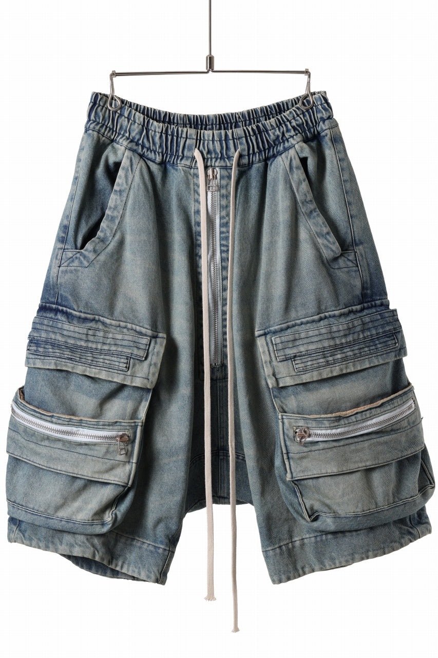 A.F ARTEFACT Military Shorts サイズ2 A.F ARTEFACT LOWCROTCH MILITARY WIDE SHORTS / FADED AGEING