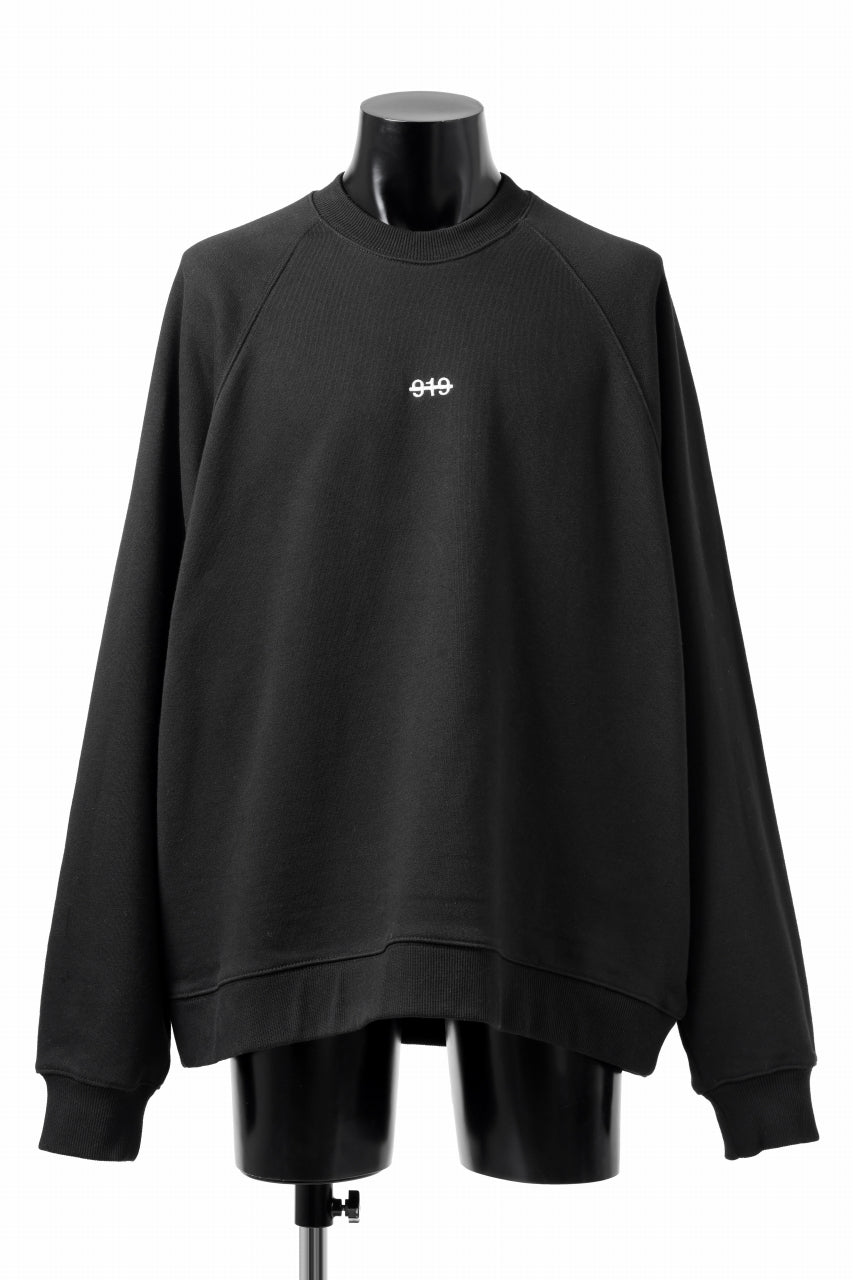 A.F ARTEFACT BACK LOGO SWEAT RAGLAN TOPS (BLACK)