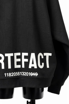 画像をギャラリービューアに読み込む, A.F ARTEFACT BACK LOGO SWEAT RAGLAN TOPS (BLACK)