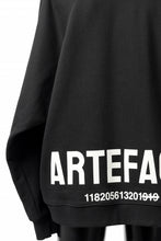 画像をギャラリービューアに読み込む, A.F ARTEFACT BACK LOGO SWEAT RAGLAN TOPS (BLACK)