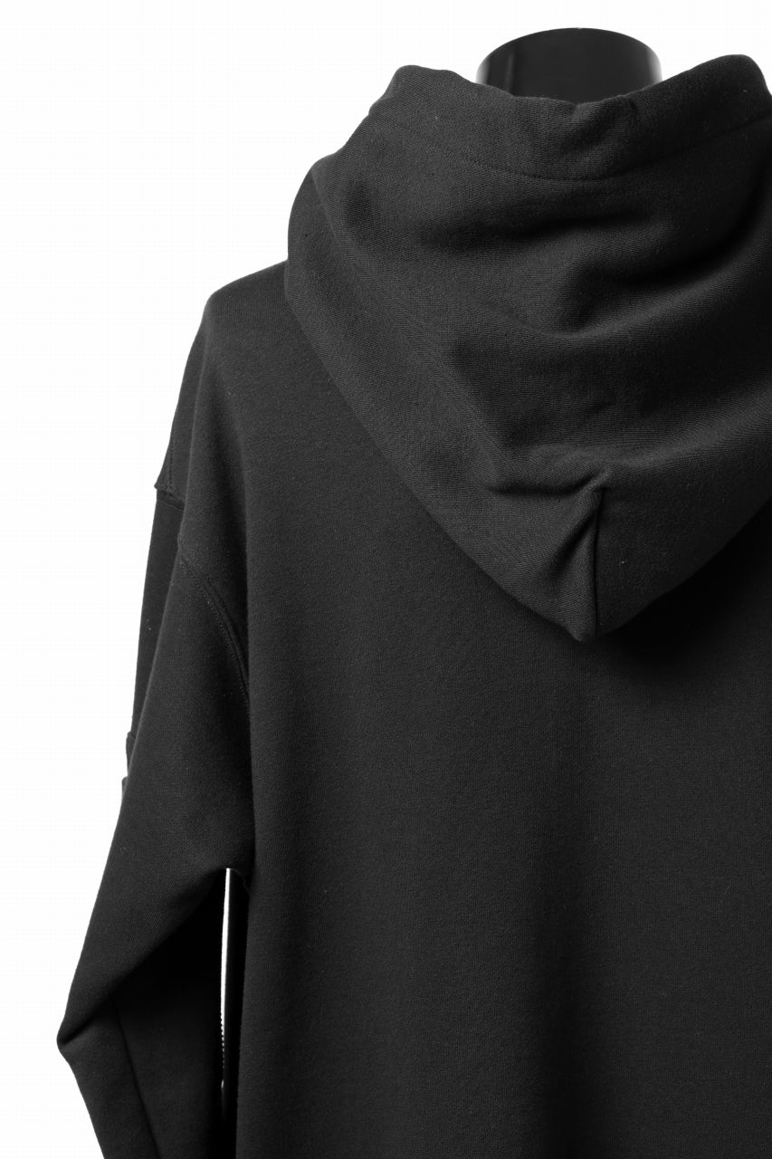 A.F ARTEFACT FLAP-DETAIL SWEAT HOODIE (BLACK)