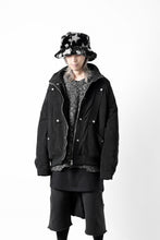 Load image into Gallery viewer, A.F ARTEFACT COVERALL BLOUSON / CORDUROY &amp; QUILTING PADDED (BLACK)