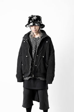 Load image into Gallery viewer, A.F ARTEFACT COVERALL BLOUSON / CORDUROY &amp; QUILTING PADDED (BLACK)