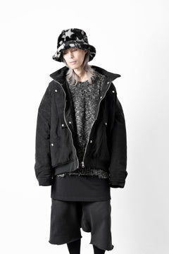 画像をギャラリービューアに読み込む, A.F ARTEFACT COVERALL BLOUSON / CORDUROY &amp; QUILTING PADDED (BLACK)